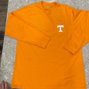 Tennessee Volunteers Southern Tide Bright Orange Long Sleeve Football Tee-Large